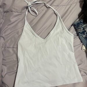 light blue Halter Neck Top